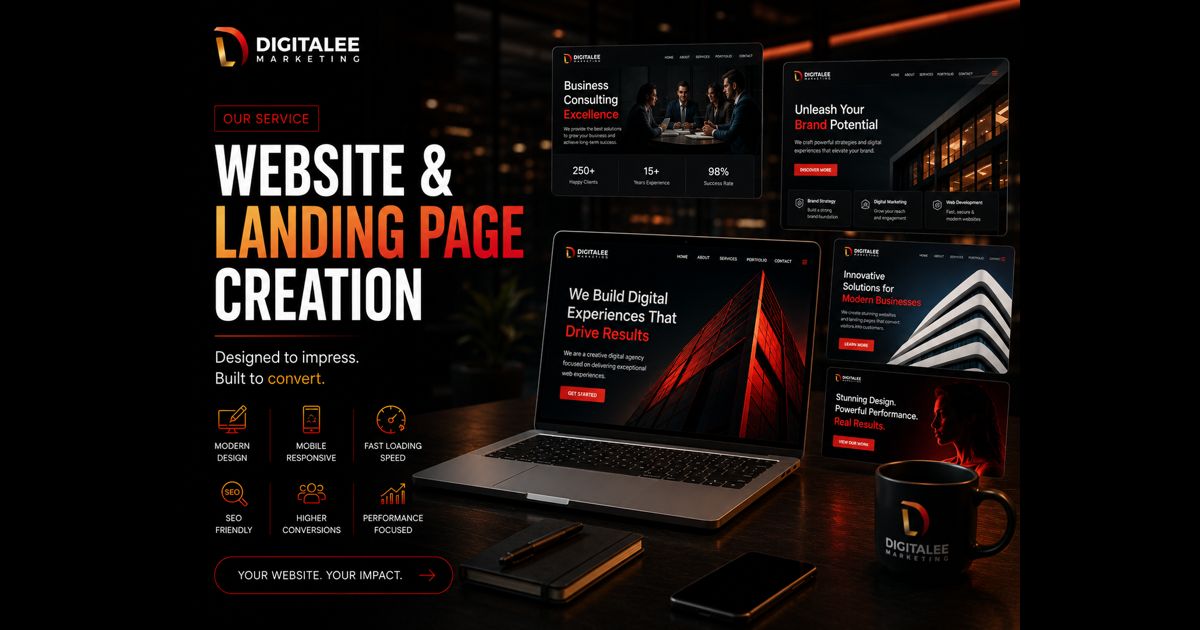 Website and Landing Page Creation